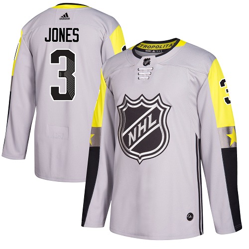 Adidas Blue Jackets #3 Seth Jones Gray 2018 All-Star Metro Division Authentic Stitched NHL Jersey