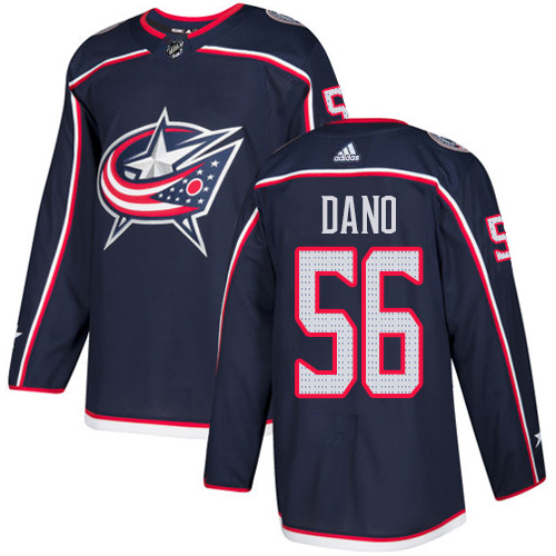 Adidas Blue Jackets #56 Marko Dano Navy Blue Home Authentic Stitched NHL Jersey