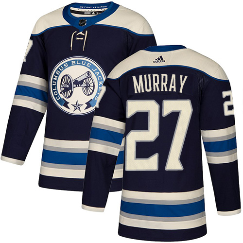 Adidas Blue Jackets #27 Ryan Murray Navy Blue Alternate Authentic Stitched NHL Jersey