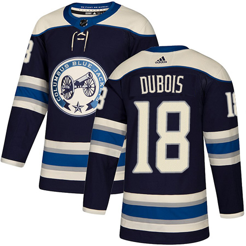 Adidas Blue Jackets #18 Pierre-Luc Dubois Navy Alternate Authentic Stitched NHL Jersey