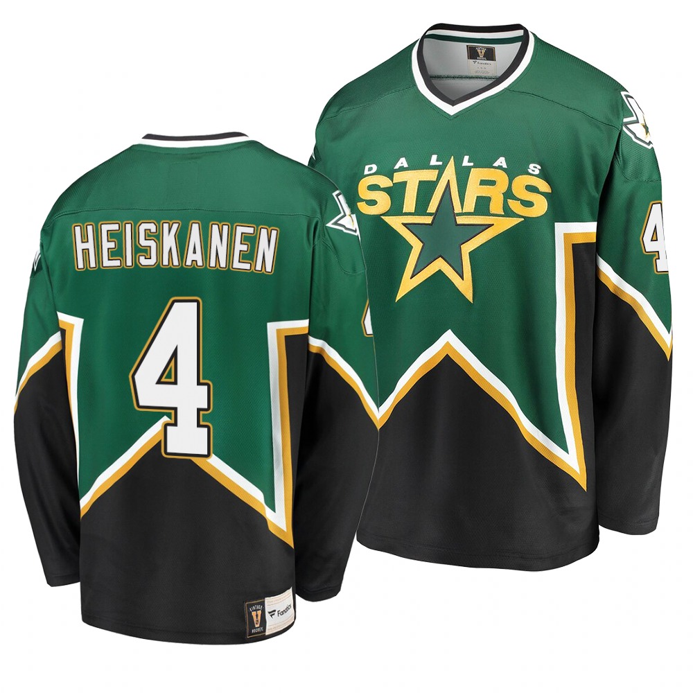 Dallas Stars #4 Miro Heiskanen Kelly Green Men's Heritage Premier Breakaway Player NHL Jersey