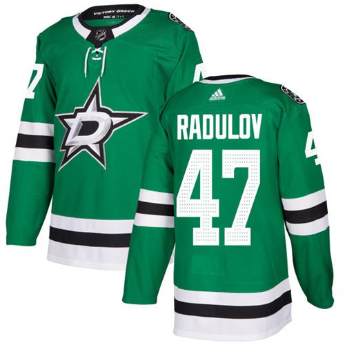 Adidas Stars #47 Alexander Radulov Green Home Authentic Stitched NHL Jersey