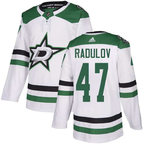 Adidas Stars #47 Alexander Radulov White Road Authentic Stitched NHL Jersey