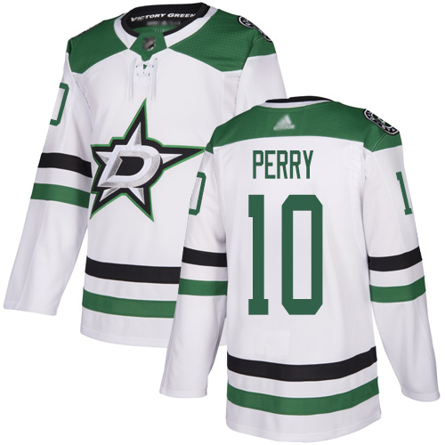 Adidas Stars #10 Corey Perry White Road Authentic Stitched NHL Jersey