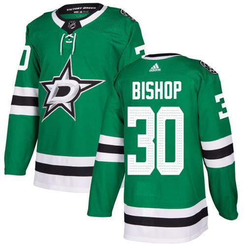 Adidas Stars #30 Ben Bishop Green Home Authentic Stitched NHL Jersey