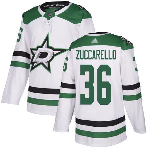 Adidas Stars #36 Mats Zuccarello White Road Authentic Stitched NHL Jersey