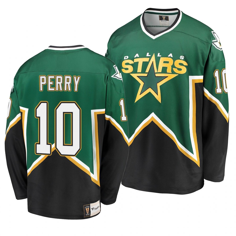 Dallas Stars #10 Corey Perry Kelly Green Men's Heritage Premier Breakaway Player NHL Jersey