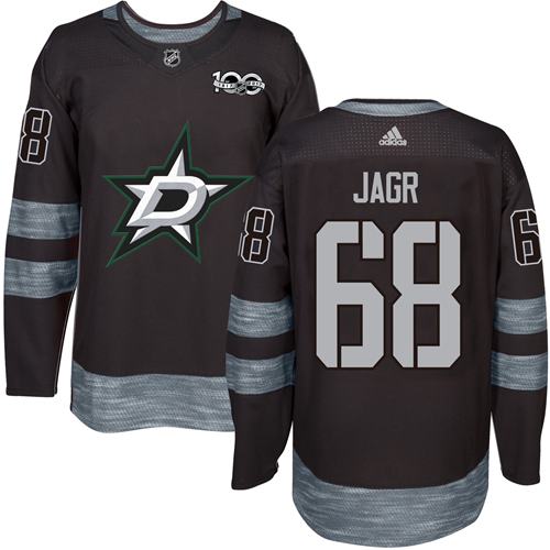 Adidas Stars #68 Jaromir Jagr Black 1917-2017 100th Anniversary Stitched NHL Jersey