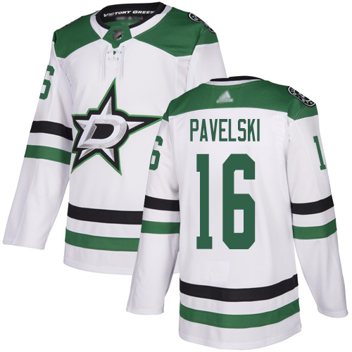 Adidas Stars #16 Joe Pavelski White Road Authentic Stitched NHL Jersey
