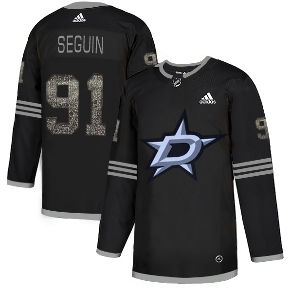 Adidas Stars #91 Tyler Seguin Black Authentic Classic Stitched NHL Jersey