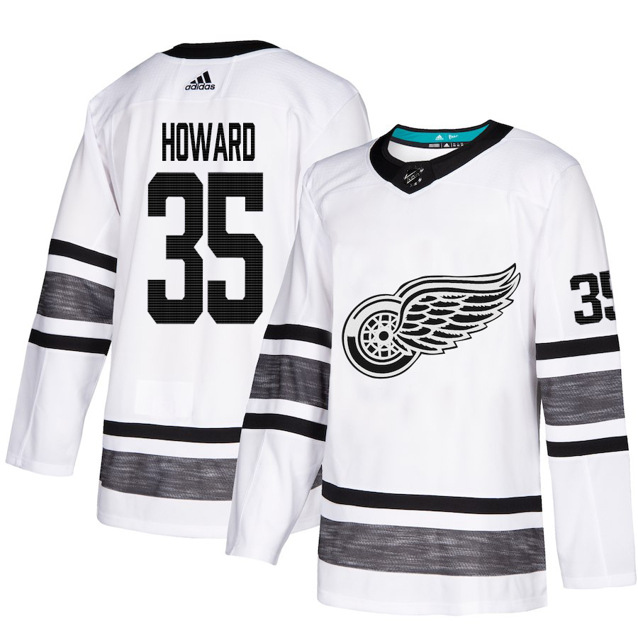 Adidas Red Wings #35 Jimmy Howard White Authentic 2019 All-Star Stitched NHL Jersey