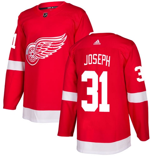 Adidas Red Wings #31 Curtis Joseph Red Home Authentic Stitched NHL Jersey