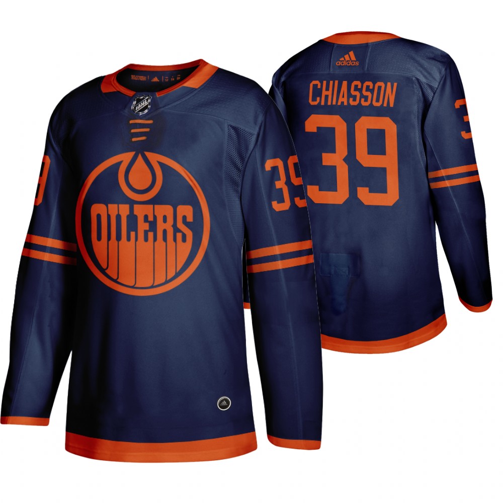 Edmonton Oilers #39 Alex Chiasson Blue 2019-20 Third Alternate Jersey