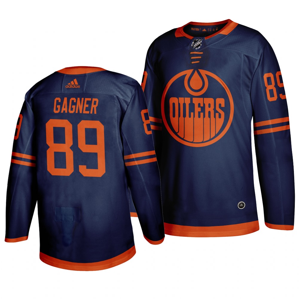 Edmonton Oilers #89 Sam Gagner Blue 2019-20 Third Alternate Jersey