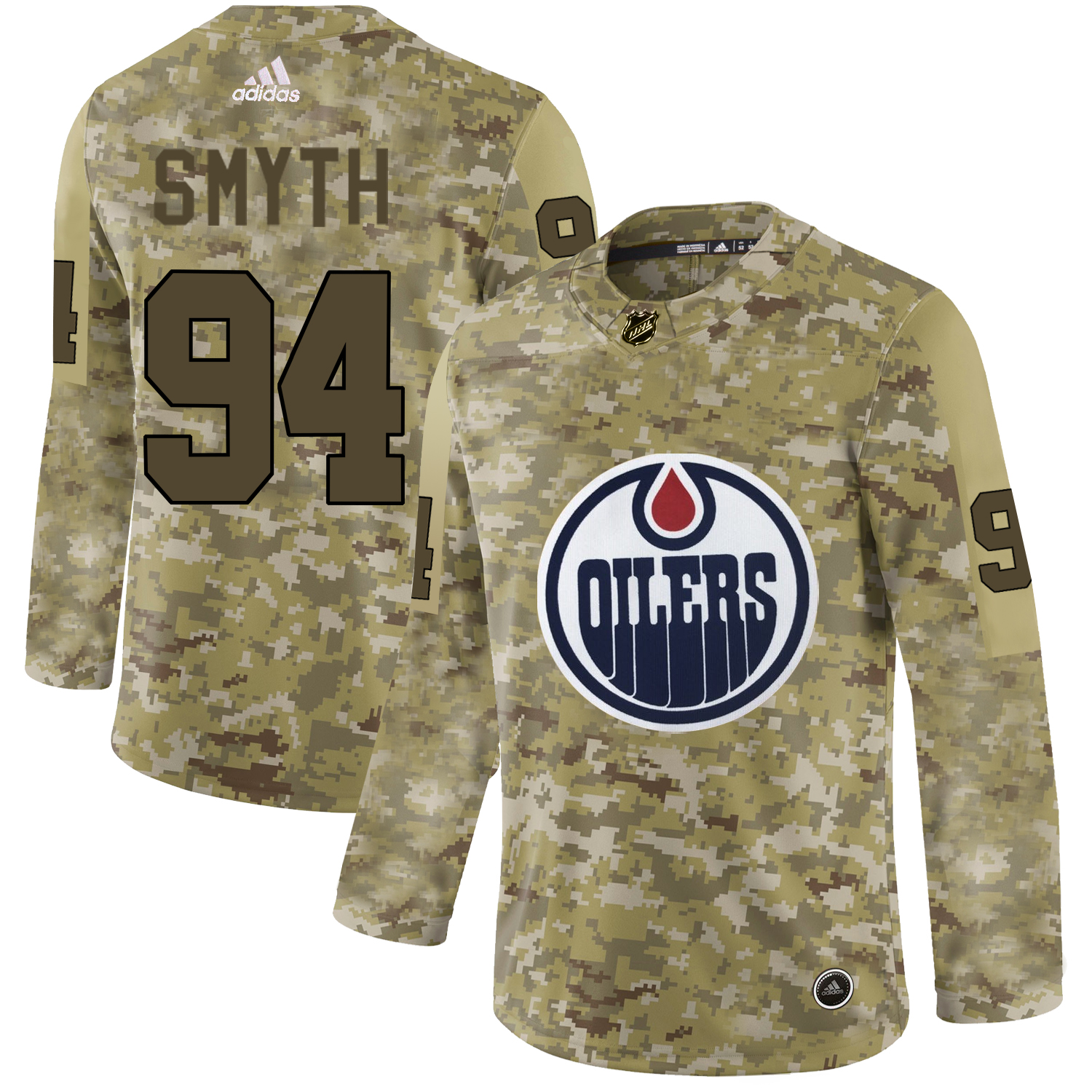 Adidas Oilers #94 Ryan Smyth Camo Authentic Stitched NHL Jersey