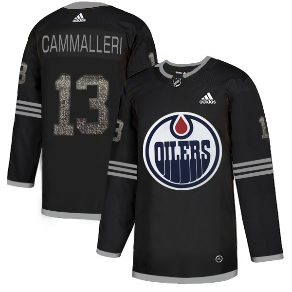 Adidas Oilers #13 Michael Cammalleri Black Authentic Classic Stitched NHL Jersey
