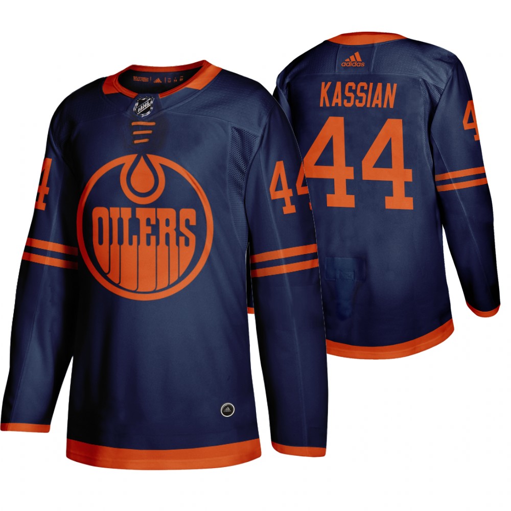 Edmonton Oilers #44 Zack Kassian Blue 2019-20 Third Alternate Jersey