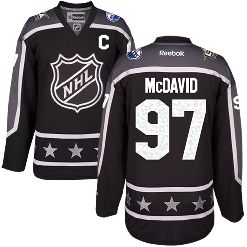 Oilers #97 Connor McDavid Black 2017 All-Star Pacific Division Stitched NHL Jersey