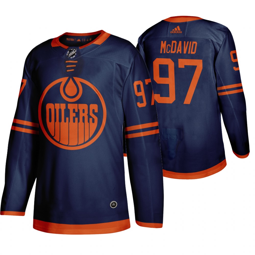 Edmonton Oilers #97 Connor McDavid Blue 2019-20 Third Alternate Jersey