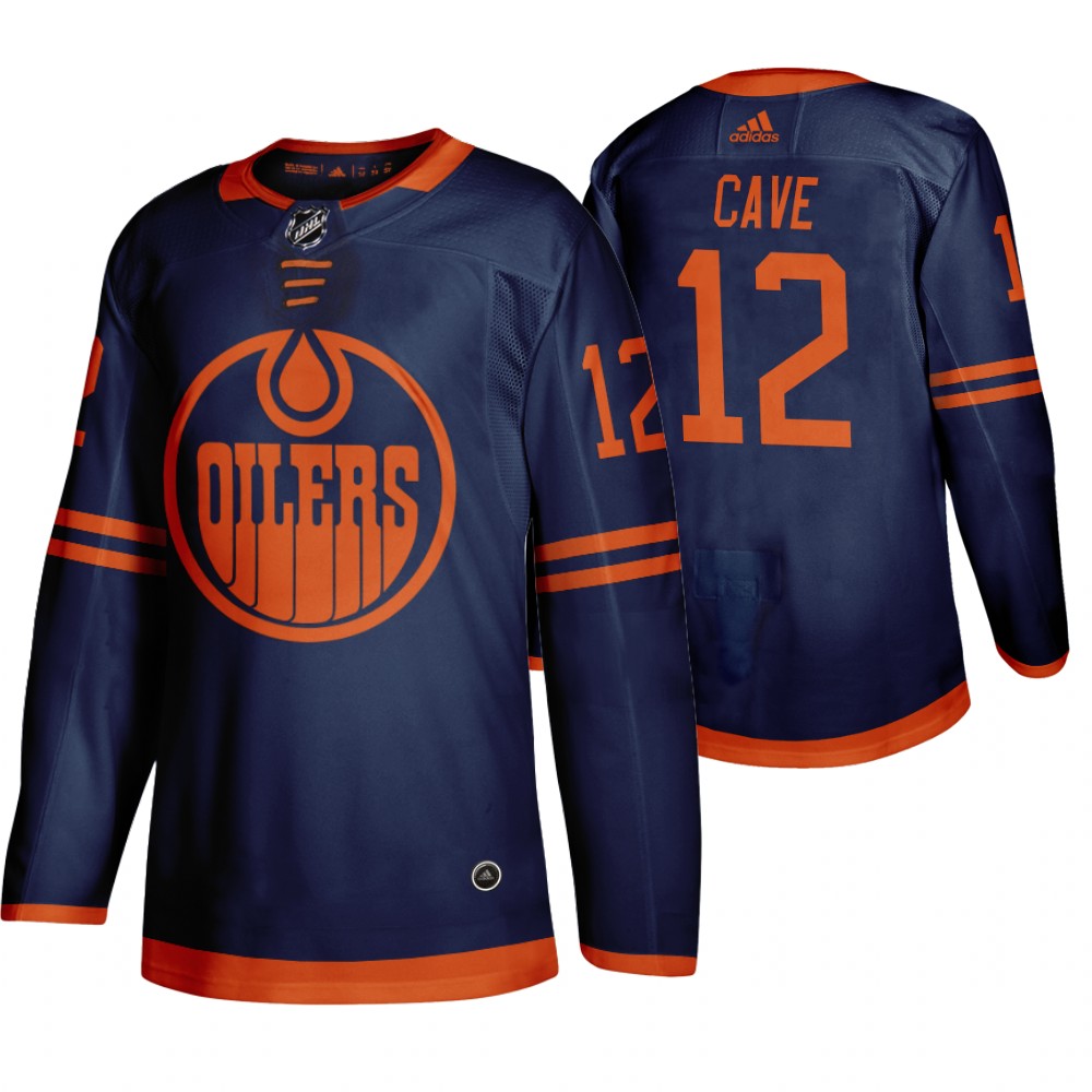 Edmonton Oilers #12 Colby Cave Blue 2019-20 Third Alternate Jersey