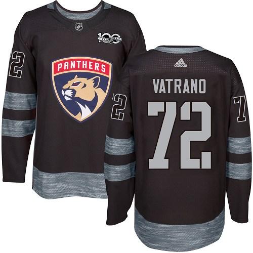 Adidas Panthers #72 Frank Vatrano Black 1917-2017 100th Anniversary Stitched NHL Jersey