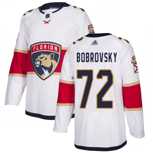 Adidas Panthers #72 Sergei Bobrovsky White Road Authentic Stitched NHL Jersey