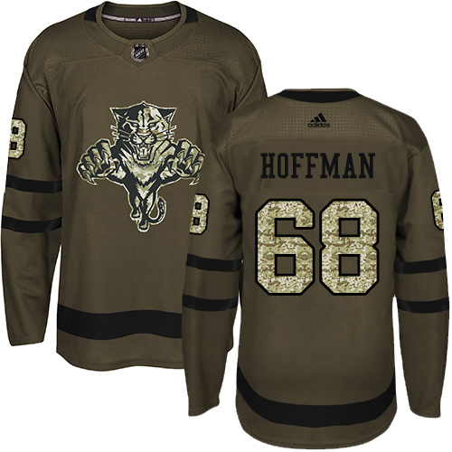 Adidas Panthers #68 Mike Hoffman Green Salute to Service Stitched NHL Jersey