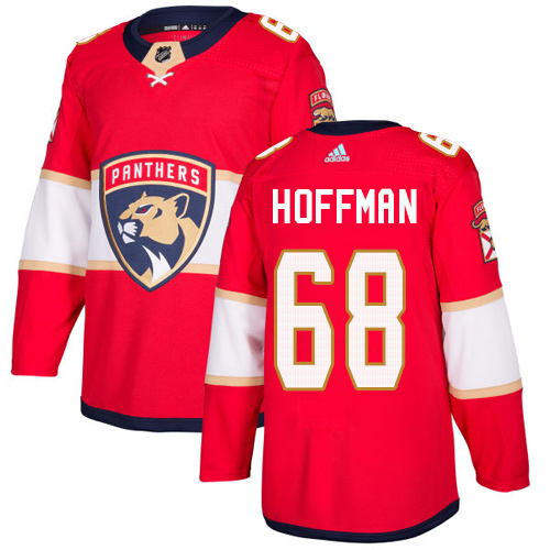 Adidas Panthers #68 Mike Hoffman Red Home Authentic Stitched NHL Jersey