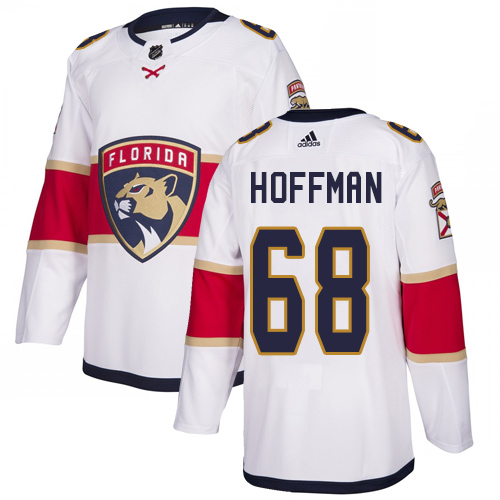 Adidas Panthers #68 Mike Hoffman White Road Authentic Stitched NHL Jersey