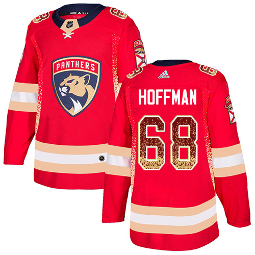 Adidas Panthers #68 Mike Hoffman Red Home Authentic Drift Fashion Stitched NHL Jersey