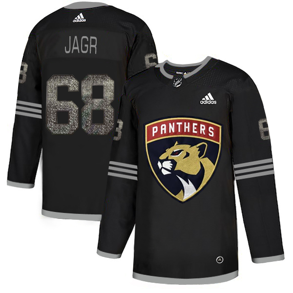 Adidas Panthers #68 Jaromir Jagr Black Authentic Classic Stitched NHL Jersey
