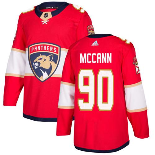 Adidas Panthers #90 Jared McCann Red Home Authentic Stitched NHL Jersey