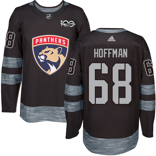 Adidas Panthers #68 Mike Hoffman Black 1917-2017 100th Anniversary Stitched NHL Jersey