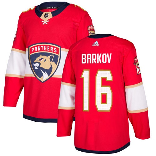 Adidas Panthers #16 Aleksander Barkov Red Home Authentic Stitched NHL Jersey