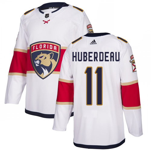 Adidas Panthers #11 Jonathan Huberdeau White Road Authentic Stitched NHL Jersey