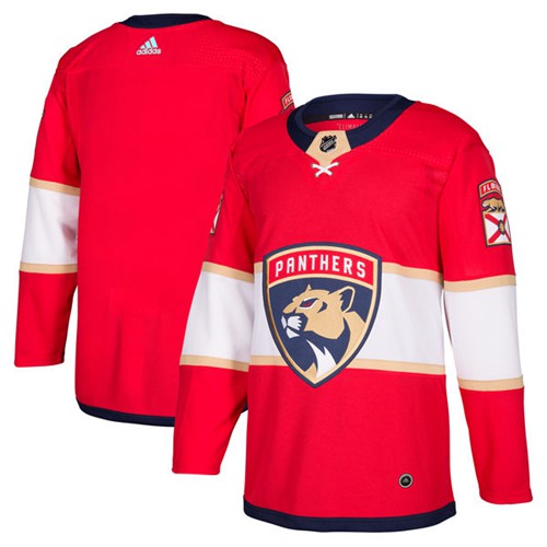 Adidas Panthers Blank Red Home Authentic Stitched NHL Jersey