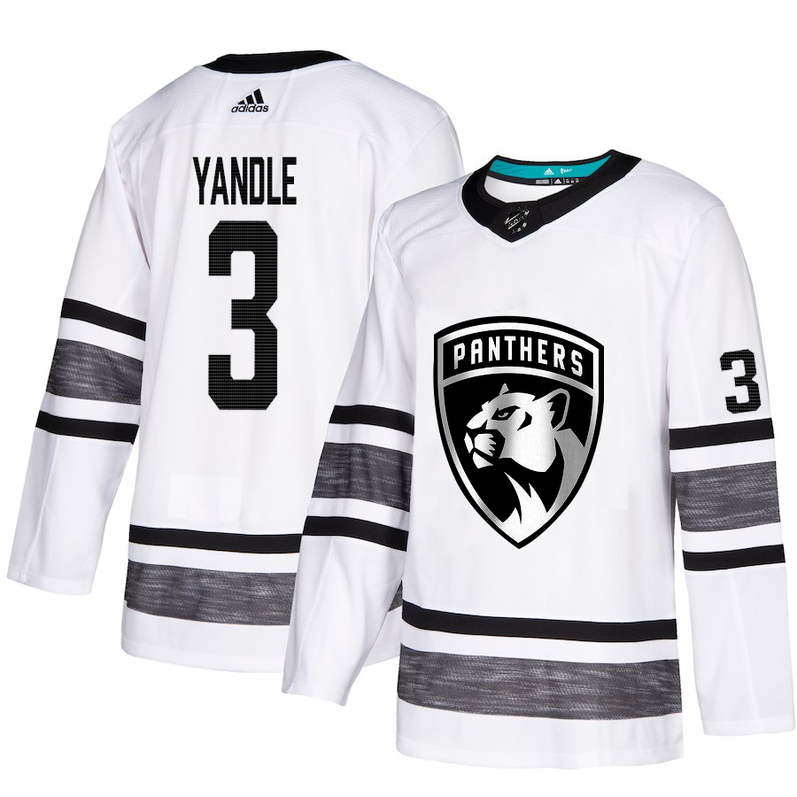Adidas Panthers #3 Keith Yandle White Authentic 2019 All-Star Stitched NHL Jersey