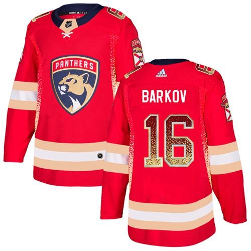 Adidas Panthers #16 Aleksander Barkov Red Home Authentic Drift Fashion Stitched NHL Jersey