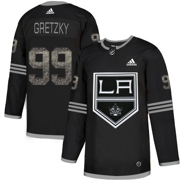 Adidas Kings #99 Wayne Gretzky Black Authentic Classic Stitched NHL Jersey