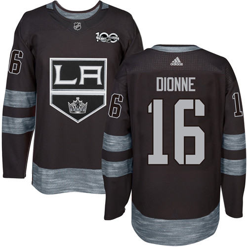 Adidas Kings #16 Marcel Dionne Black 1917-2017 100th Anniversary Stitched NHL Jersey