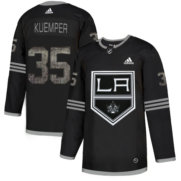 Adidas Kings #35 Darcy Kuemper Black Authentic Classic Stitched NHL Jersey