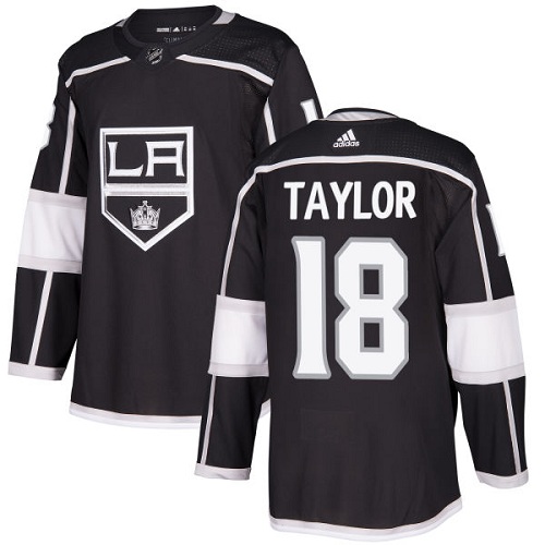 Adidas Kings #18 Dave Taylor Black Home Authentic Stitched NHL Jersey