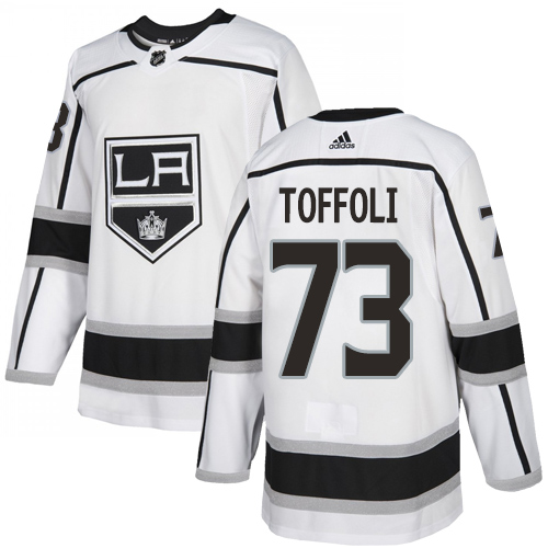 Adidas Kings #73 Tyler Toffoli White Road Authentic Stitched NHL Jersey
