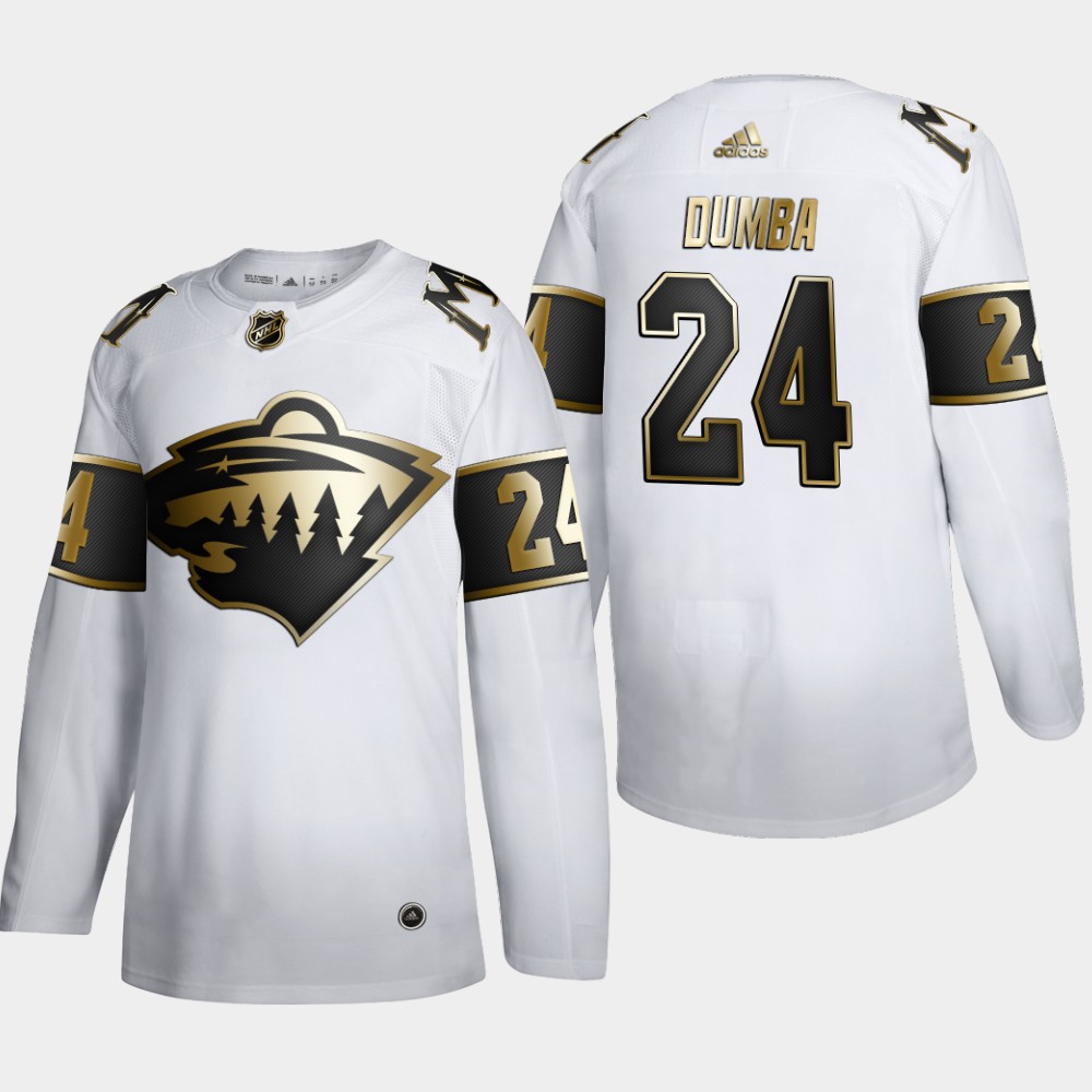 Minnesota Wild #24 Matt Dumba Men's Adidas White Golden Edition Limited Stitched NHL Jersey