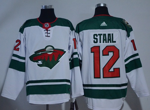 Adidas Wild #12 Eric Staal White Road Authentic Stitched NHL Jersey