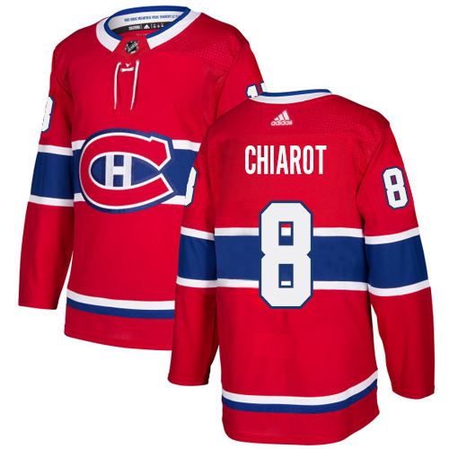 Adidas Canadiens #8 Ben Chiarot Red Home Authentic Stitched NHL Jersey