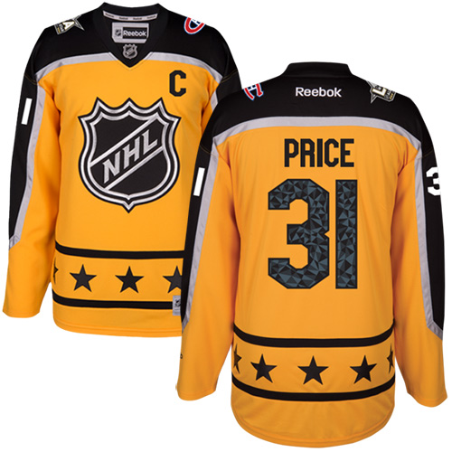 Canadiens #31 Carey Price Yellow 2017 All-Star Atlantic Division Stitched NHL Jersey