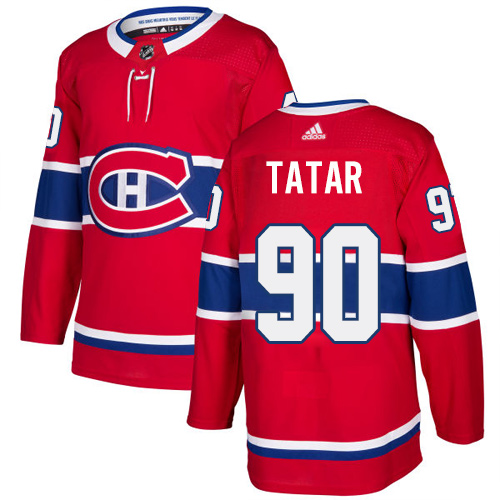Adidas Canadiens #90 Tomas Tatar Red Home Authentic Stitched NHL Jersey