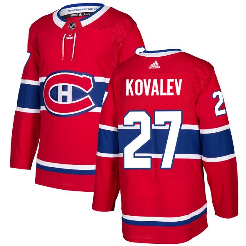 Adidas Canadiens #27 Alexei Kovalev Red Home Authentic Stitched NHL Jersey