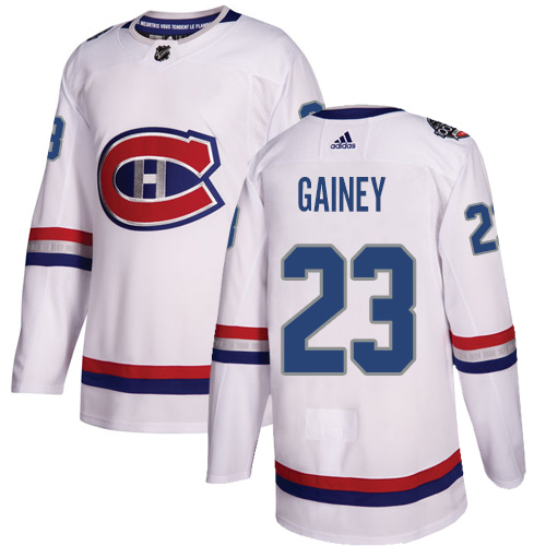 Adidas Canadiens #23 Bob Gainey White Authentic 2017 100 Classic Stitched NHL Jersey